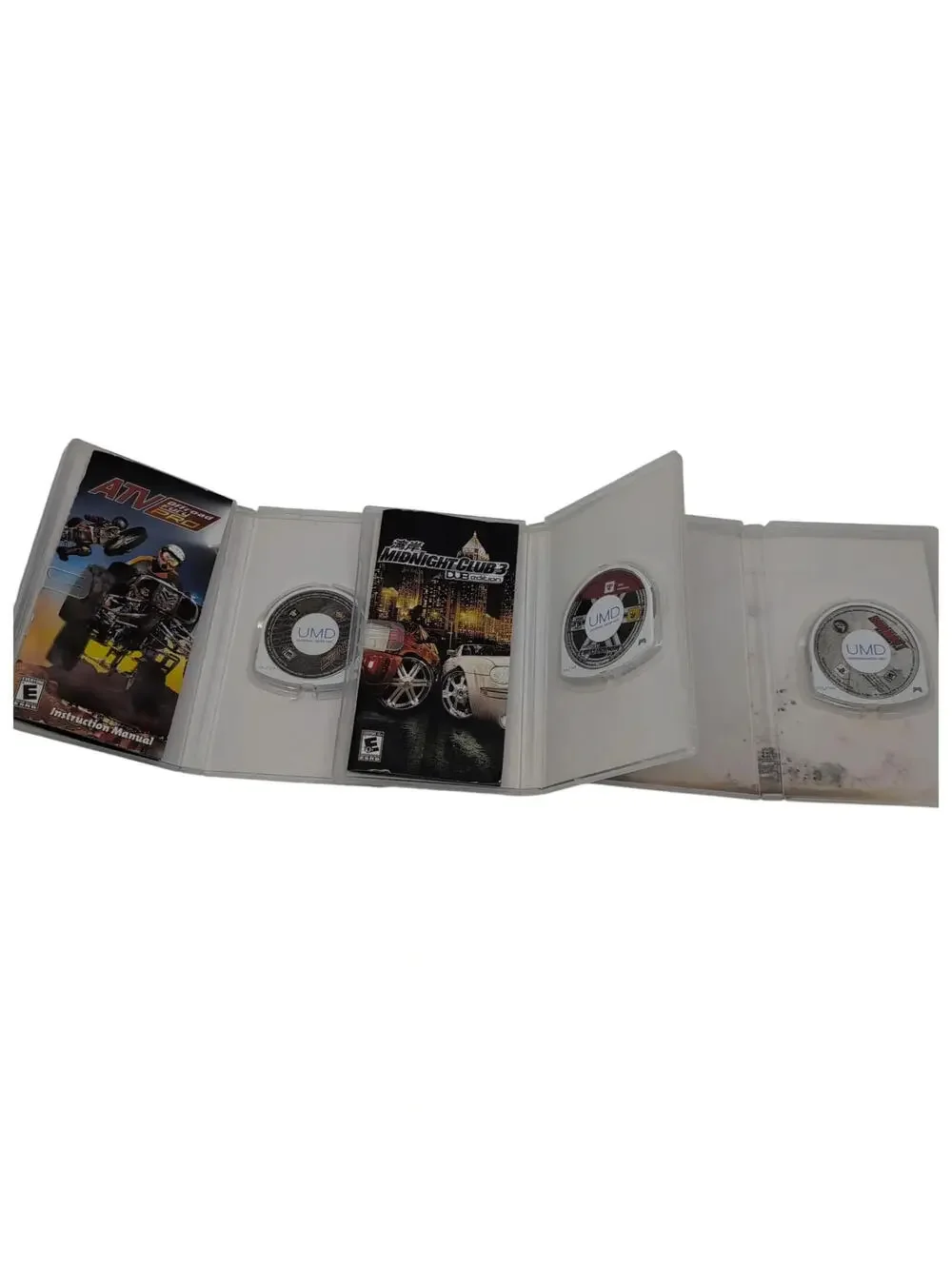 Sony PSP Game Lot 3x ATV Offroad Fury Pro Midnight Club 3 Burnout Dominator